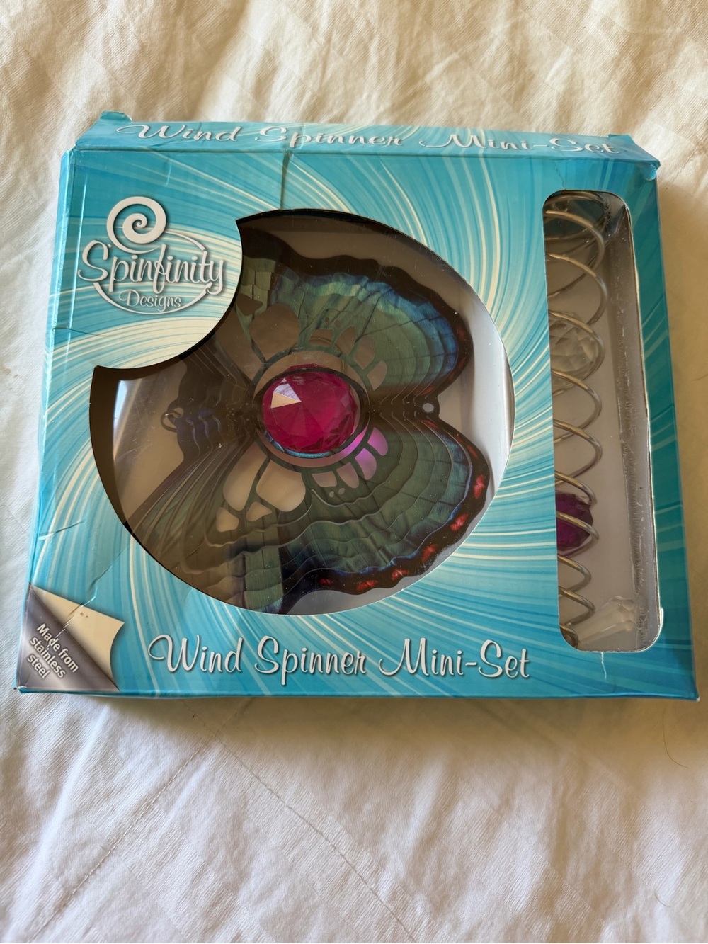 Spinfinity Designs Crystal Butterfly Wind Spinner
